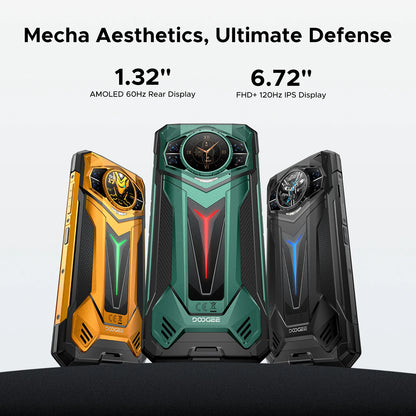 DOOGEE S200 Ultra 5G Rugged Phone 48GB+1TB 6.72'' 120Hz Display 11000mAh Battery 66W NFC Dimensity 7400 Android 15 Smartphone