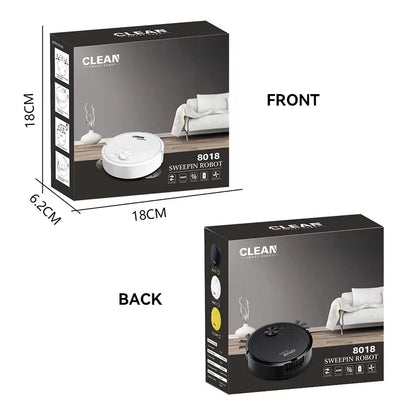 Automatic Electric Floor Vacuum Cleaner 3-in-1 1500Pa USB Rechargeable Wireless Sweeping Mop for Home Office Use