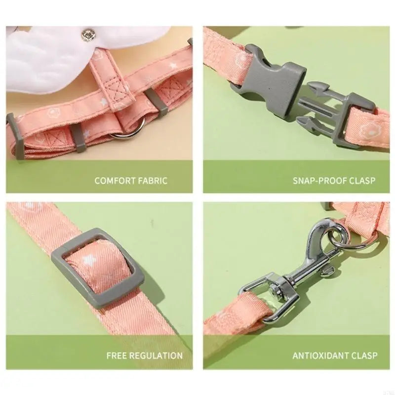 37ME Harness Escape Proof Kitten Harness for Walking Adjustable Leash
