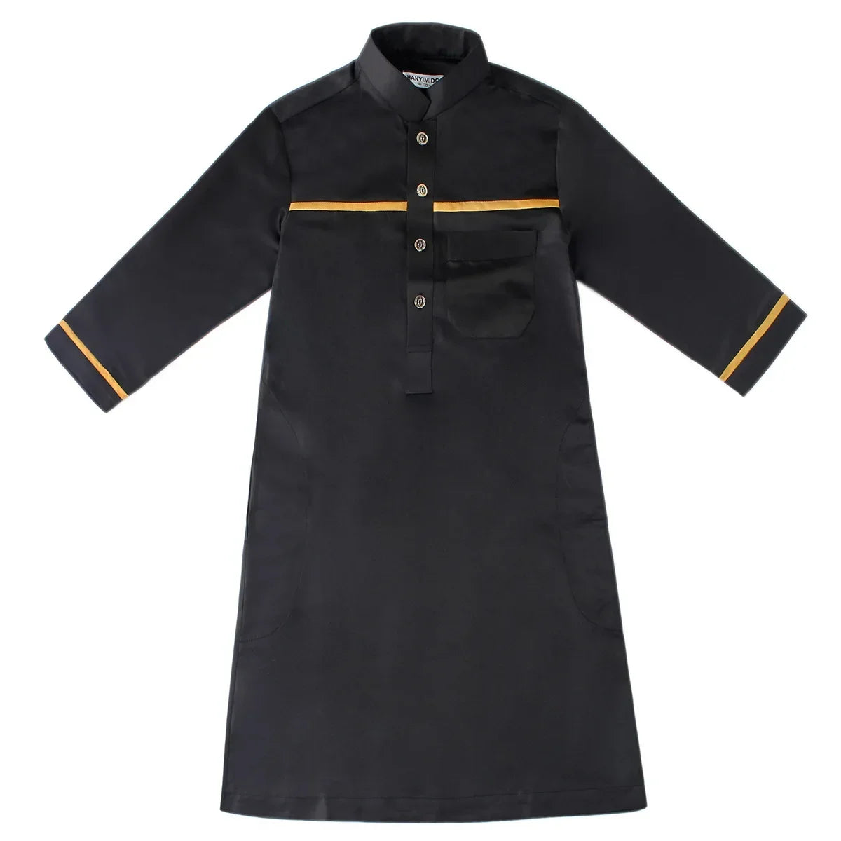 Muslim Saudi Arab Boys Robe Kids Abaya Kaftan Prayer Islam Ramadan Clothing Long Sleeve Thobe Middle East Teenage Dress Dubai