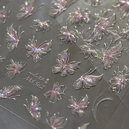 Ocean Shell Starfish Shell Conch Whale Dolphin Seahorse Coconut Tree Water Bubbles Self Adhesive Nail Art Sticker Manicure Decal