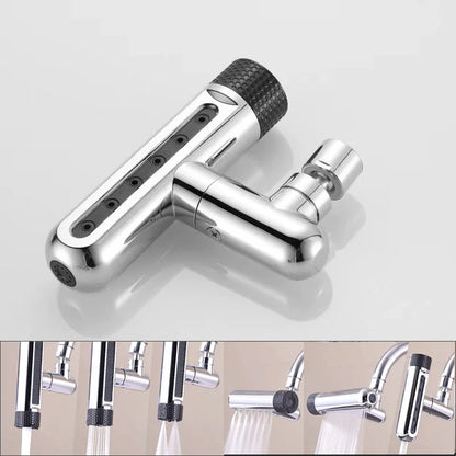 New Kitchen Waterfall Three-mode Universal Swivel Extension Faucet Splash-proof Nozzle Sink Multi-function