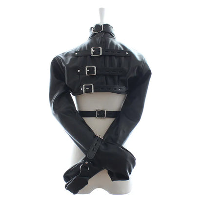 Bondage Women PU Leather Body Harness Cupless Straight Jacket Adult Costume BDSM Sexy Shop Atacado Harness Woman Accessories