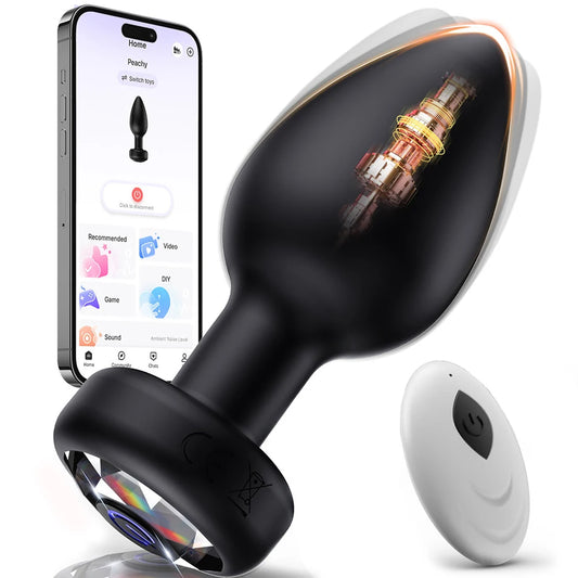 Anal Plug Vibrator for Men Women Butt Plug Men Prostate Massager Female Buttplug Remote Control Adult Sex Toys for Women Men Gay