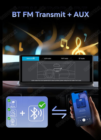 K60 Pro 11.3" 4G+64G WIFI Android 14 AI Screen GPS Navigation Carplay Android AUTO 1080P Dash Cam RearView Mirror Video Recorder