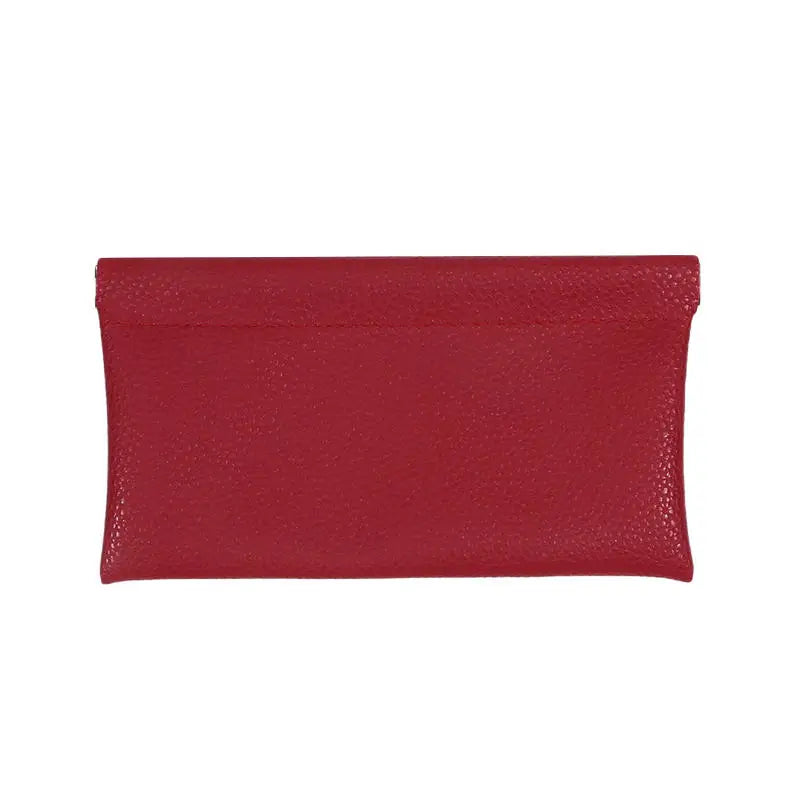 Self-Closing Artificial Leather Long Wallet Passport Driver's License ID Holder Headphone Data Cable Storage Cash Pouch