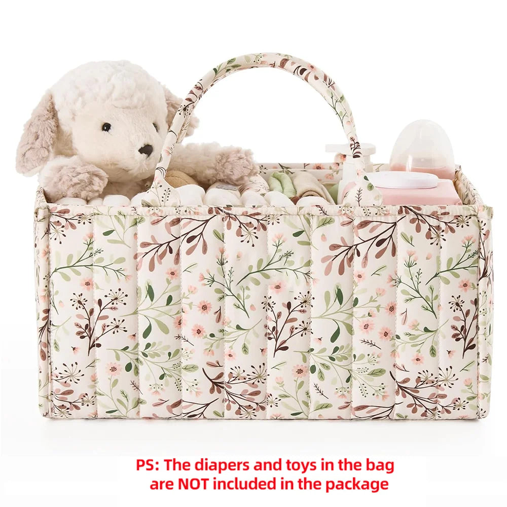 PANGDUBE Baby Diaper Organizer Bag Folding Portable Diaper Stackers & Caddies High Capacity Storage Bag for Baby Things
