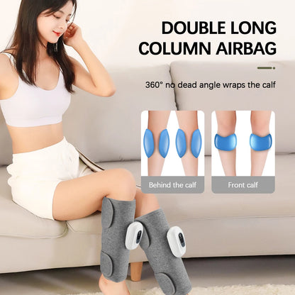 Eletric Air Pressure Calf Massager 3 Level Airbag Compression Wireless Massage Foot Leg Muscle Blood Circulation Relieve Fatigue