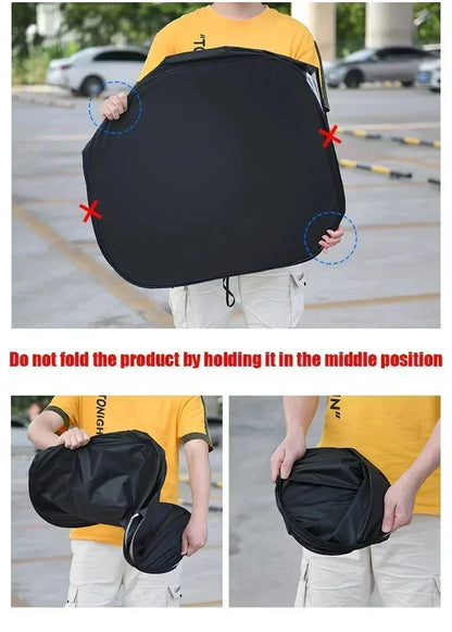 Car Windshield Sun Shade Cover Foldable Visor Protector Interior Anti UV Sun Windscreen Folding Parasol Car Accessories