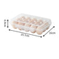 Egg Holder Plastic Egg Storage Box Egg Organizer for Fridge Portable  Tray with Lid for Refrigerator Camping Hiking Outdoor