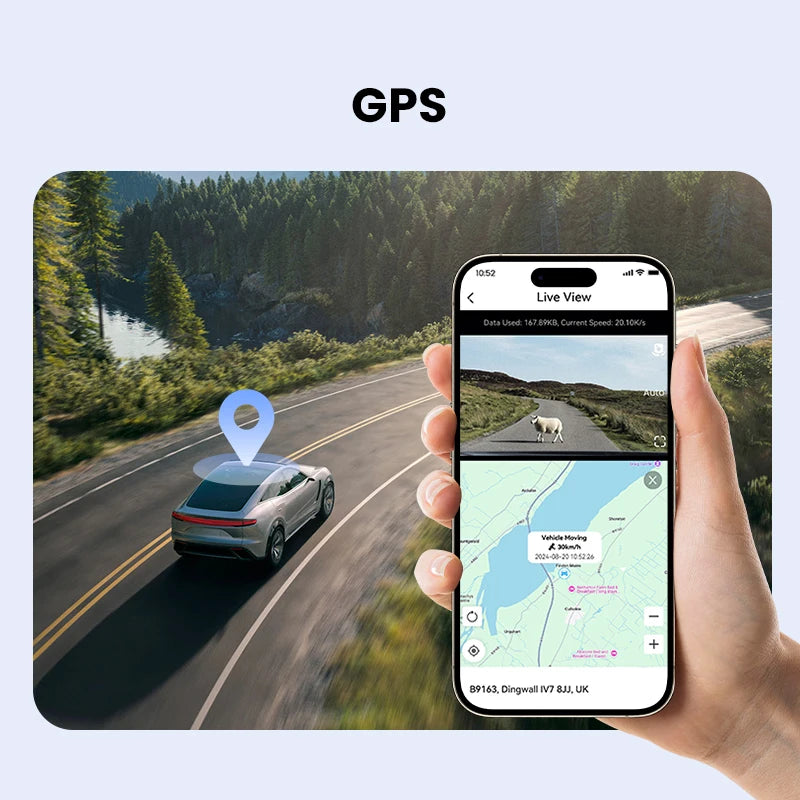 DDPAI Dash Cam Z50 Pro 4K HDR + 1080P Car DVR Night Vision Wi-Fi 6 GPS ADAS 24h Parking Monitor Front and Rear Camera Dashcam