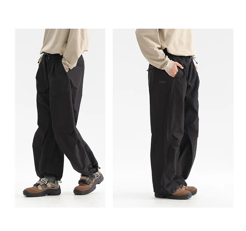 Men Streetwear Fashion Loose Casual Lightweight Quick Dry Sport Pants Women Outdoor Techwear Cargo Baggy Pant Boy Girl Trousers