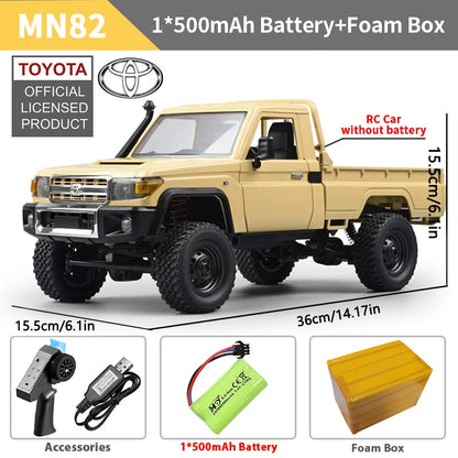 ZWN MN82 MN82S LC79 1/12 Full Scale RC Pickup Short Truck 4WD Remote Control Climbing Off-road Car Toys for Kids Christmas Gifts