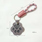 S9 Dual Pack Pet Hair Storage Keychains, Cute Paw Shape Leather Keyring, Furry Friend Memory Fur Keepsake for Pet Owners
