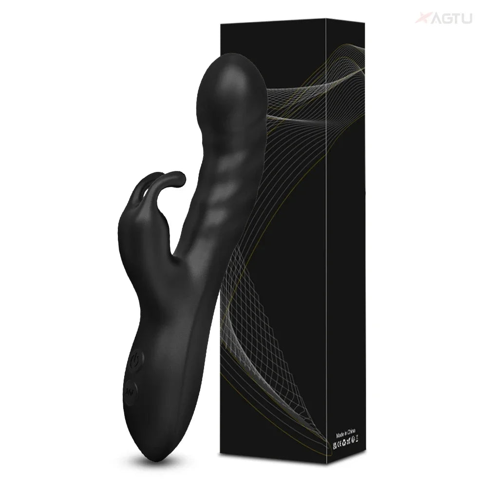 Powerful Rabbit Vibrator Women G-Spot Clitoral Stimulator Vagina Nipple Massager Dildo Female Masturbator Adult Sex Toy