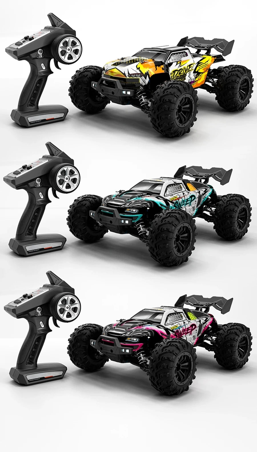 4WD Remote Control Car Off Road 4x4 RC Car High Speed Buggy Truck Super Brushless 50 or 80KM/H Fast Drift Racing Toy Gift