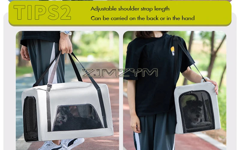 Folding Dog Stroller, Pet Folding Stroller, 4 Wheels Dog/Cat Puppy Stroller Pet Travel Carriage Case