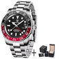 PAGANI DESIGN 2026 40MM Luxury Men GMT Automatic Machinery Watch Ceramic Bezel Jubilee Strap Sapphire Waterproof Watches for men