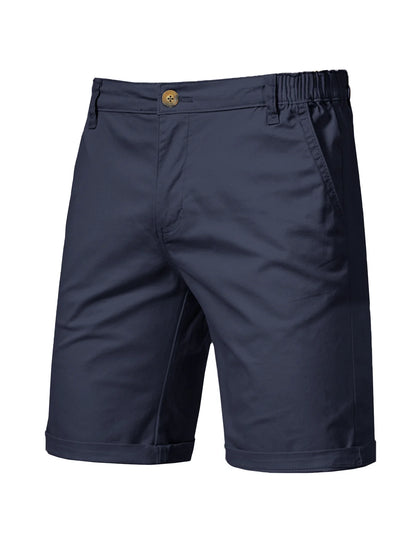 2025 Men's Solid Color Casual Short Pants Beach Breathable Comfortable Straight Short Trousers Hawaiian Holiday Men'S Pants 3XL