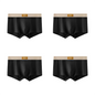 4 pcs Men Underwear Cotton BoxerShorts Hombre Panties Man Breathable Underpants Sexy Sports Comfort Male Boxers Large Size L-7XL