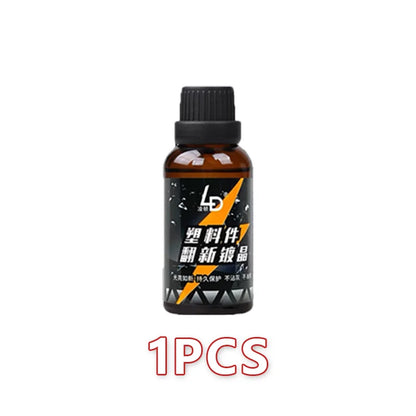 Hydrophobic Plastic Restorer Kit – Repels Water & Restores Gloss on Car Trim, Long-Lasting Coating for Exterior Detailing
