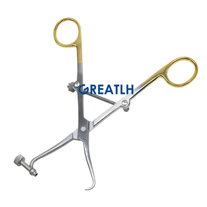 GREATLH Orthopedic Bone Reduction Forceps with Drill Guide Autoclavable Orthopedic Veterinary Instruments Stainless Steel