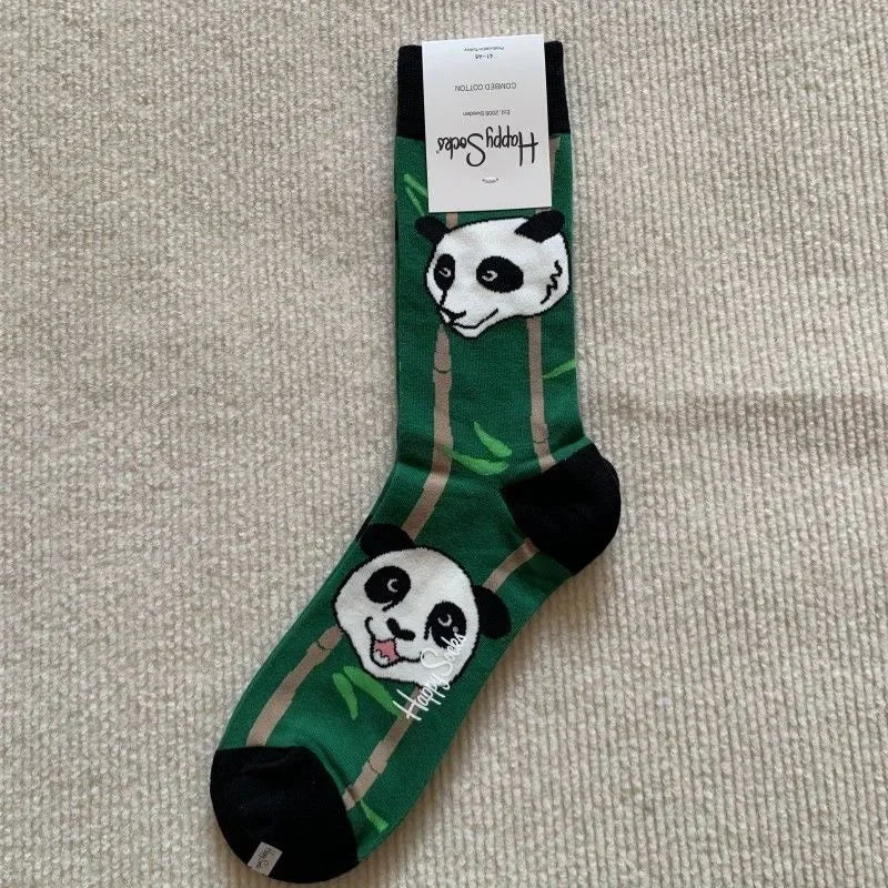 Cotton Happy Socks Men's Classic Crew Sock Shoe Size 10 - 13 Soft