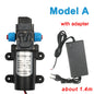 DC 12V 60W Micro Electric Diaphragm Water Pump 5L/min High Pressure Car Washing Spray Water Pump 0.8Mpa 5L/min