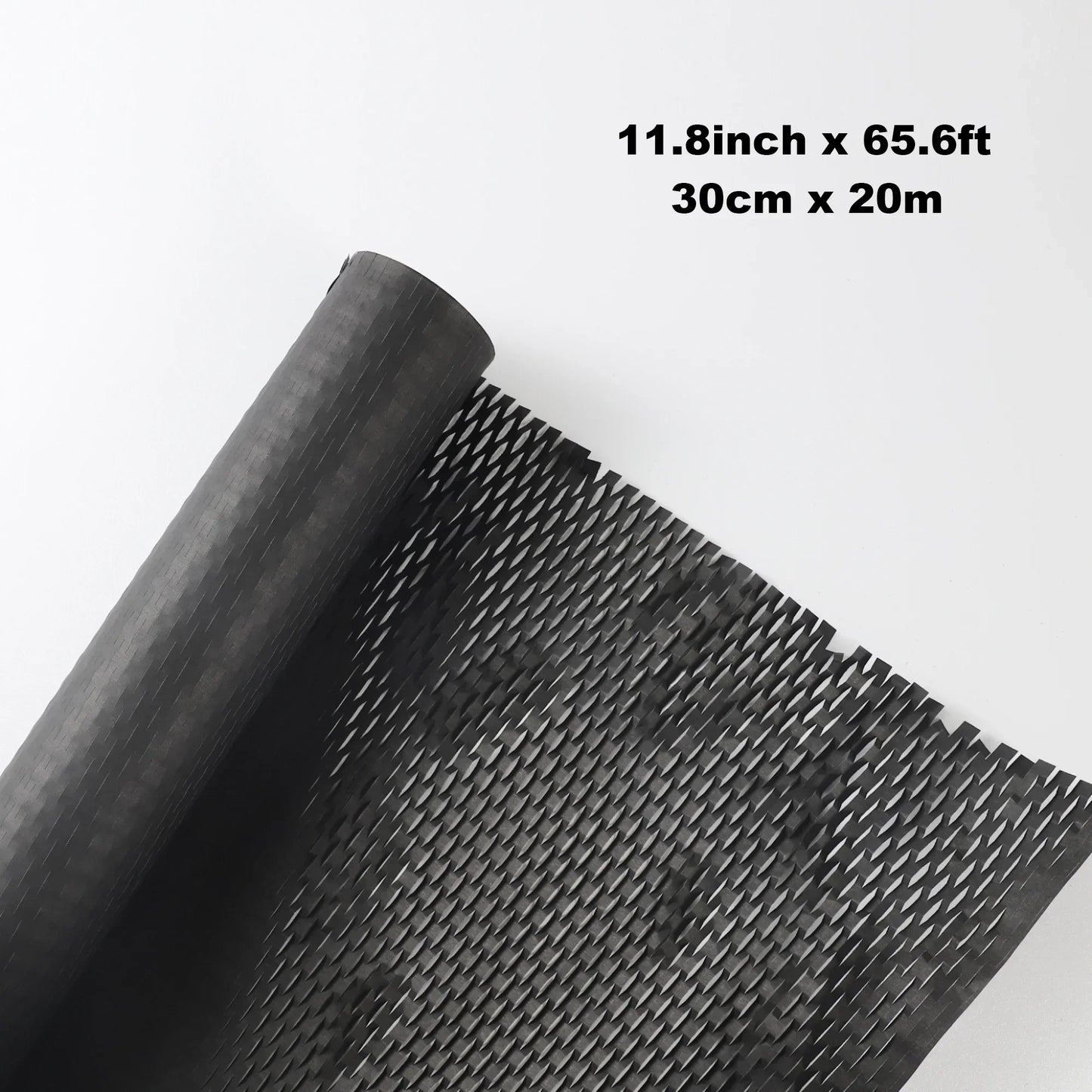30m Black Honeycomb Paper Roll Natural Kraft Paper Wrapping Paper for Art Crafts Gift Packaging Etc