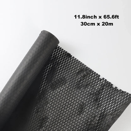 30m Black Honeycomb Paper Roll Natural Kraft Paper Wrapping Paper for Art Crafts Gift Packaging Etc