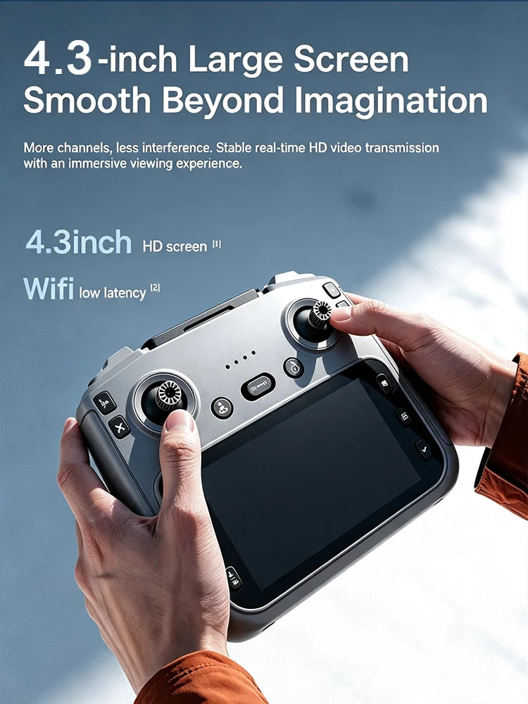 GT50 RC Drone Professional 4K HD Dual Cameras UAV Intelligent Obstacle Avoidance Dron Optical Flow Hovering Quadcopter Kid Gifts