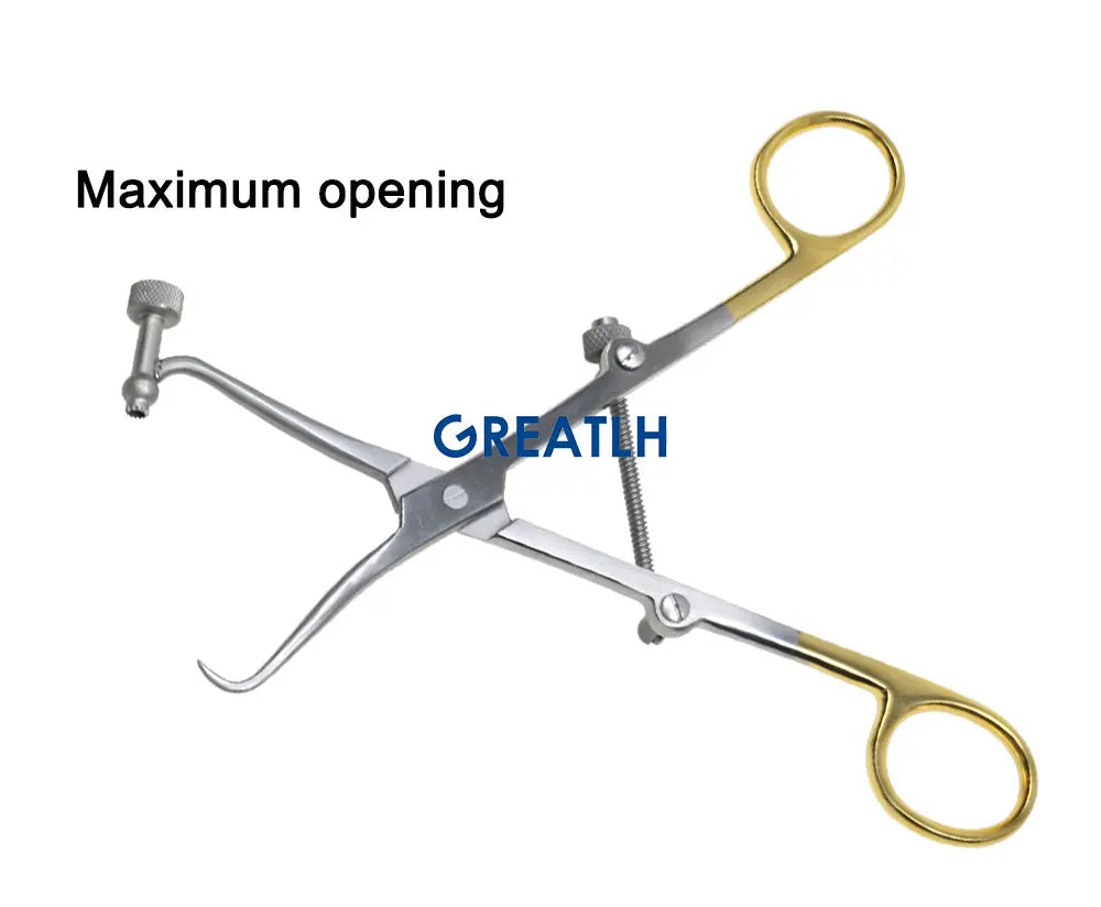 GREATLH Orthopedic Bone Reduction Forceps with Drill Guide Autoclavable Orthopedic Veterinary Instruments Stainless Steel