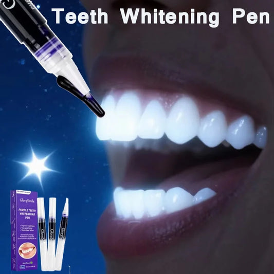 Magical Purple Teeth Whitening Pen Freshing Breath Oral  Deep Cleaning Stain Removal Dentifrice Teeth Cleaning Essence Oral Care