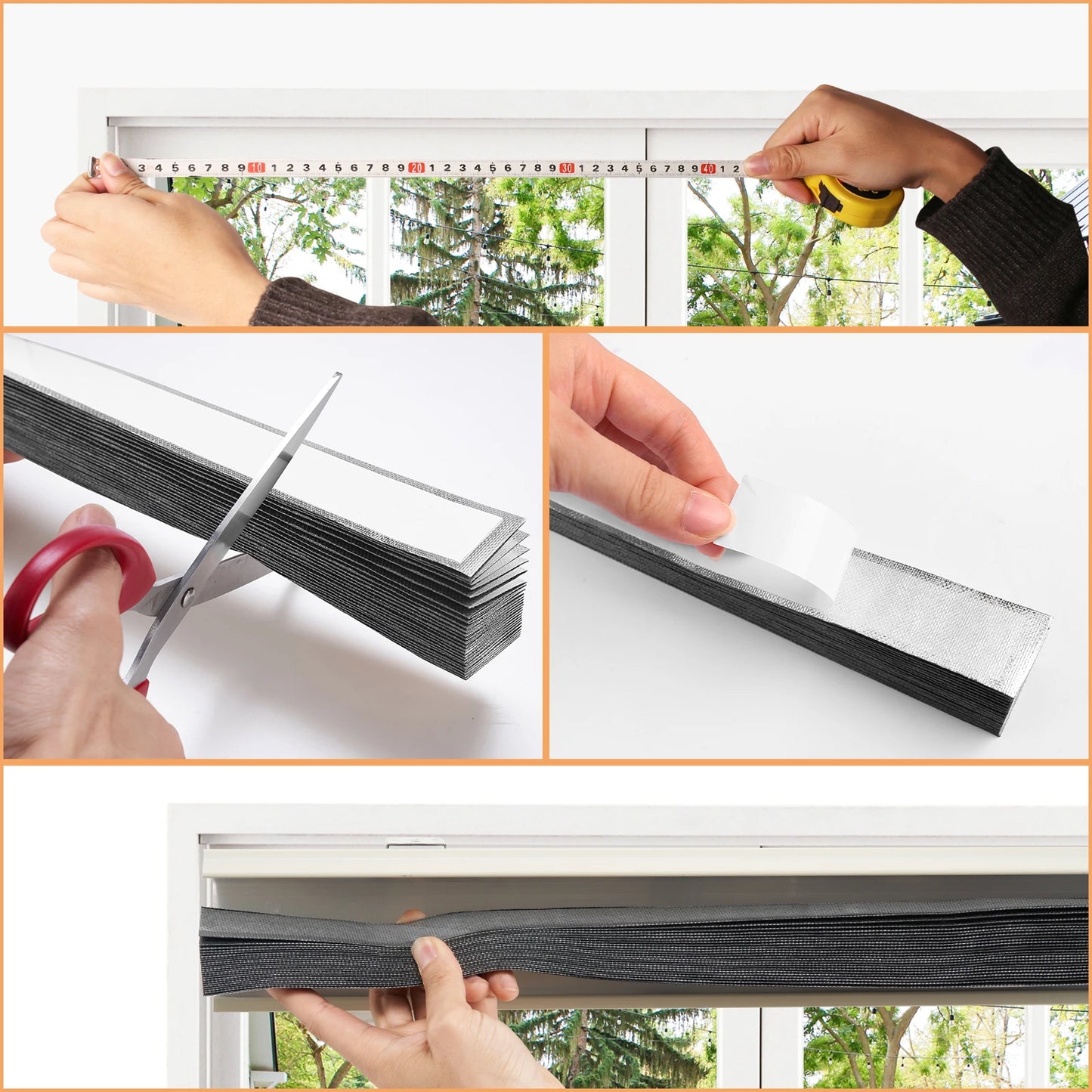 No Drill Blinds Stick on Curtains Blinds for Bedroom Kitchen Bathroom Windows Light Filtering Privacy Protection with Clips