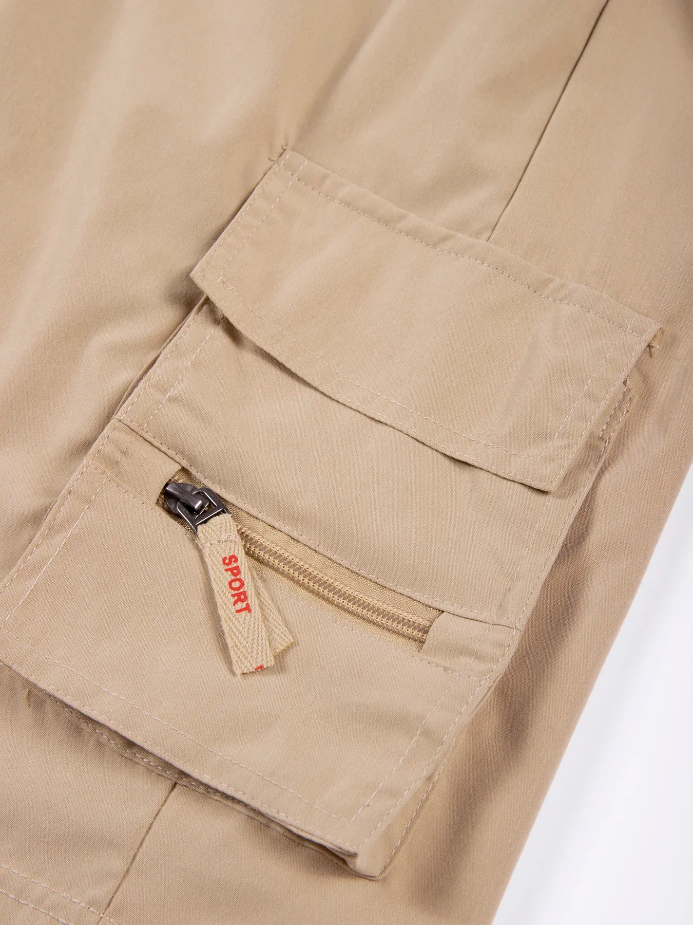 Summer Men's Cargo Shorts Loose Casual Elastic Waist Outdoor Jogging Tactical Shorts Multi-pockets Male Work Hiking Short Pants