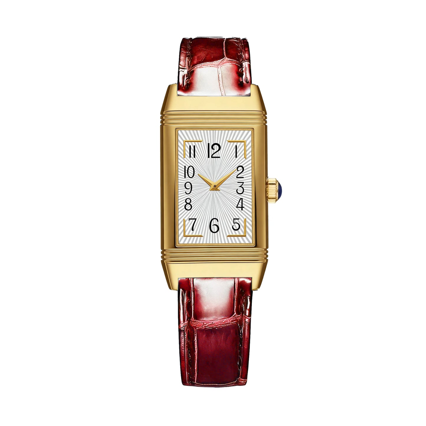 2025 Hot Sale Retro Niche Temperament Slide Design Leather Quartz Square Exquisite and Versatile Digital Watch 21mm