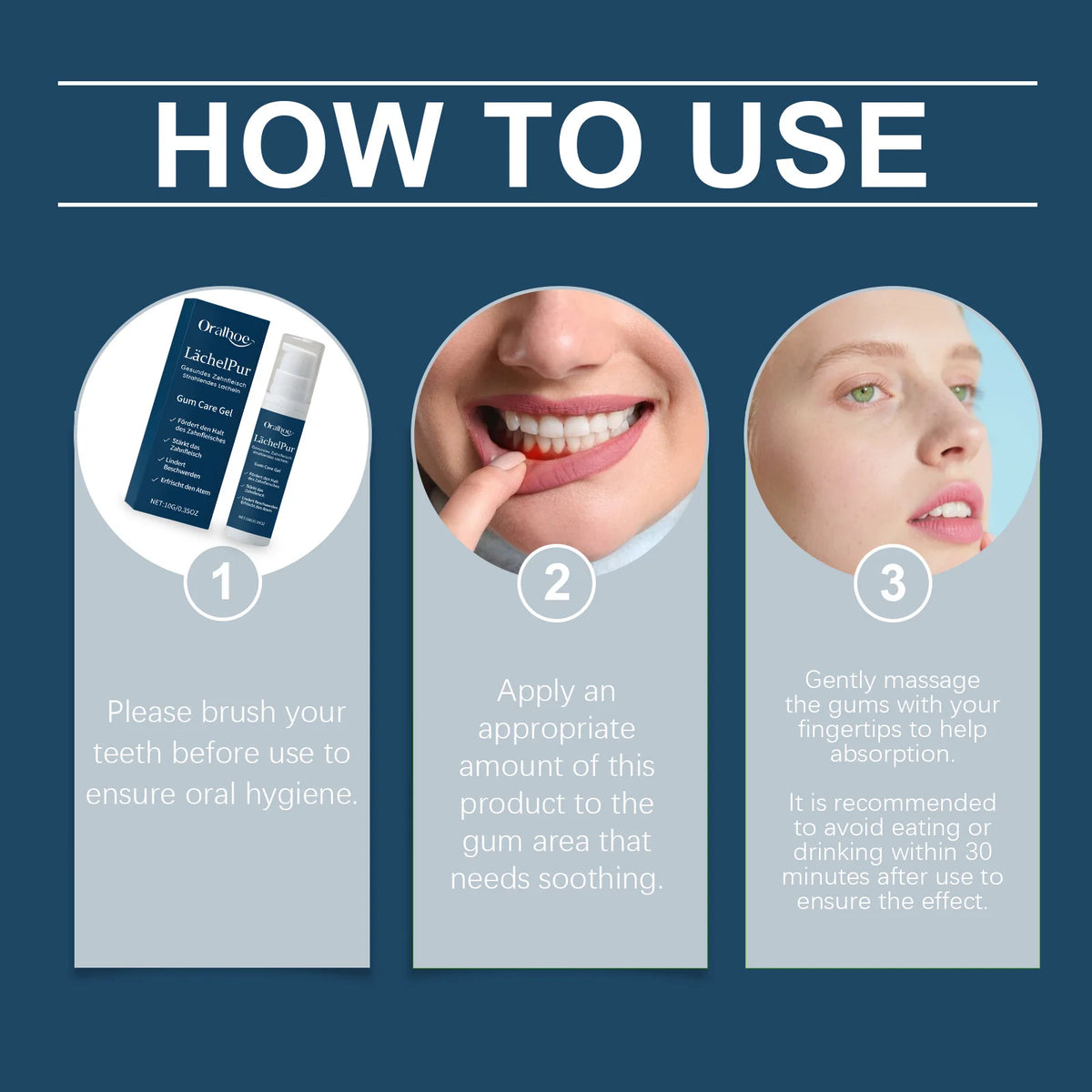 Teeth Care Gel Oral Care Gentle Gum Soothing Gel Fresh Breath Clean Travel Size Tooth Damage Serum Toothpaste Relieve