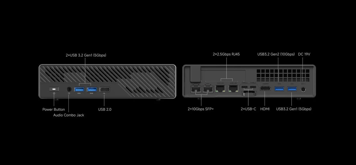 MINISFORUM MS-A2 Mini PC AMD Ryzen 9 9955HX/7945HX Windows 11 DDR5 PCIe SSD WIFI6E BT5.2 Dual 10G SFP+ Gaming MINI PC Computer