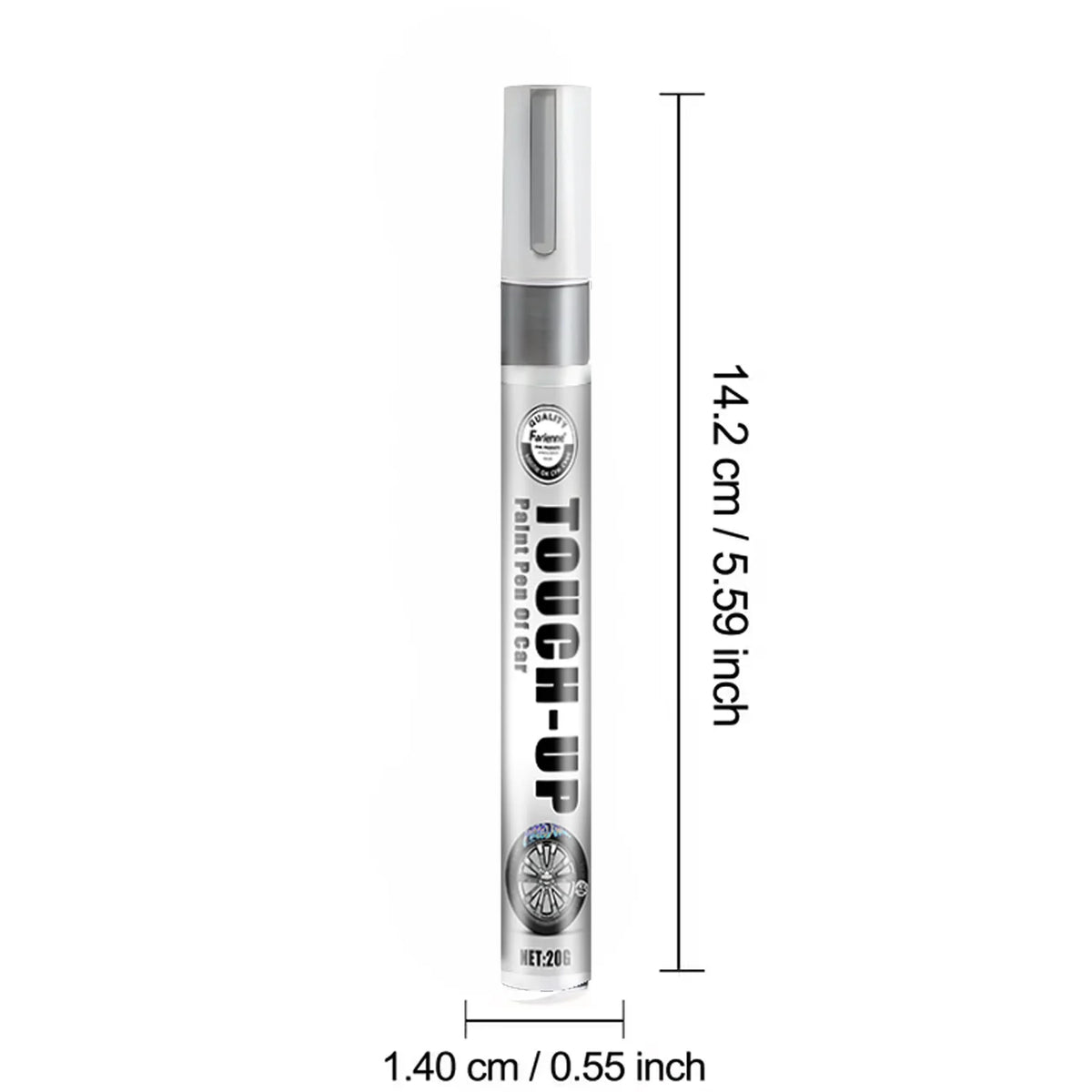 FARIENNE Silver Car Rim Touch Up Paint Pen Quick Repair For Wheel Scratches Chipped Paint And Metal Surface Blemishes