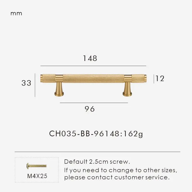 Nurlin Brass Diamond Cut Cross Knurl Pattern Cabinet Knob Pull T Bar Lengthened 38cm 15 Inch Cloakroom Door Drawer Handle