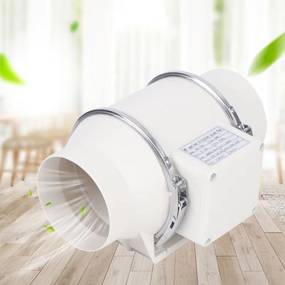 220V Silent Duct Exhaust Fan 2600RPM for Kitchen Bathroom Toilet Ventilation Pipe Extractor HF100 HF150 HF200 Models