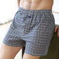 Plus Size M-3XL Men's Aro Pants Cotton Lattice Underwear Loose High Waist Summer Thin Breathable Home Shorts Pouch Underpants
