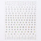 Black White Star 3D Nail Art Sticker Y2K Pentagram Self-Adhesive Decals Laser Shiny Glitters Starlight Manicure Ornaments Slider