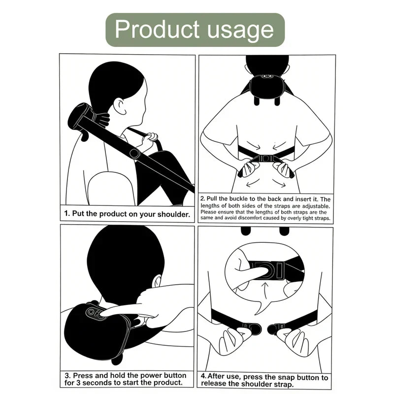 Bionic Finger Neck Shoulder Trapezius Muscle Relax Massager Neck Cervical Kneading Massage Shawl Brushless Motor Neck masajeador