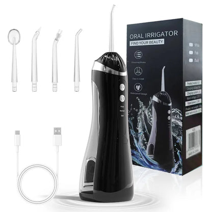 Electric Toothbrush Dental Irrigator Cleaning Machine with Residual Teeth Gap Cover Oral Beauty Device for Better Flossin