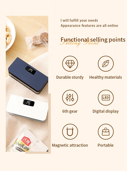 Mini Heat Bag Sealing Machine Plastic Bag Sealer Handheld Thermal Plastic Food Bag Sealing Portable Food Packaging Heat Sealer