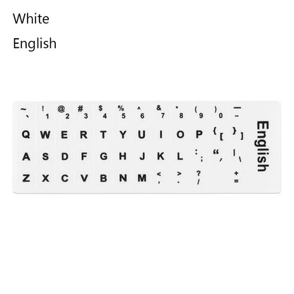 Non-slip English Arabic Keyboard Stickers Wear-resistant Laptop Keyboard Stickers Russian Letter Deutsch Spanish Alphabet Layout