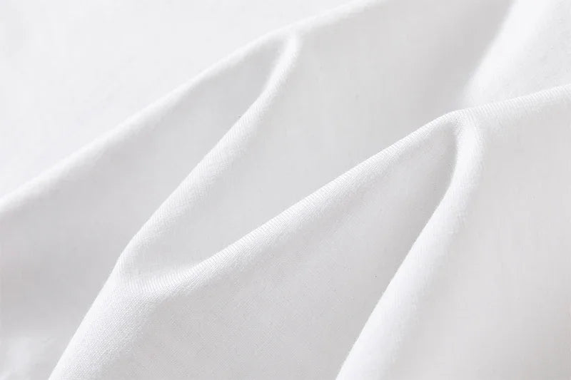 European Size 100% Pure Cotton Custom Men's T-Shirt Front and Back Logo Text Photos, Summer Breathable Short Sleeved Top2025