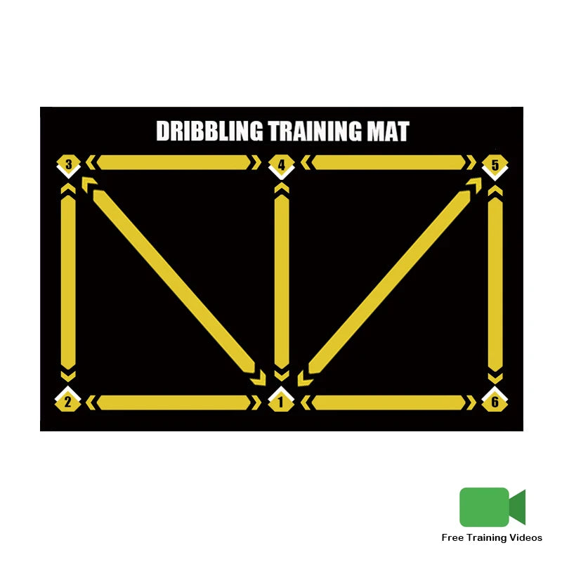 Durable non-slip football training mat Foldable carpet dribbling football training mat children's football indoor equipment