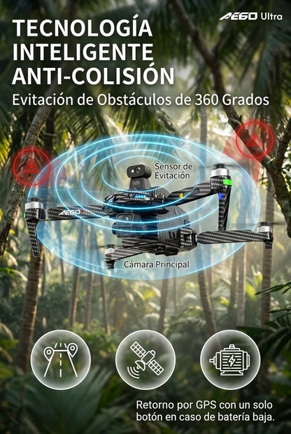 AE60 GPS Drone 8K Professional HD Camera Brushless 3-Axis Gimbal Obstacle Avoidance Touch Screen Airdrop FPV Security Dron Toys